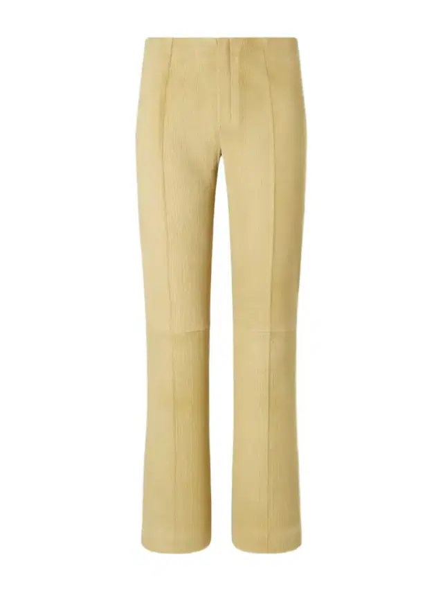 STOULS Georgette Straight-leg Suede Pants
