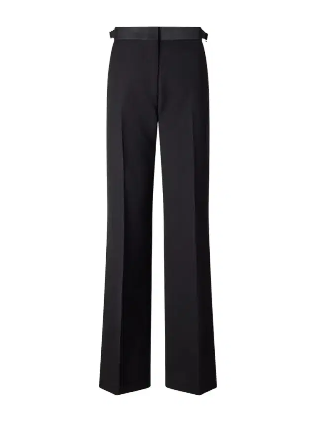 Wales Bonner Gallery Satin-trimmed Wool-twill Flared Pants