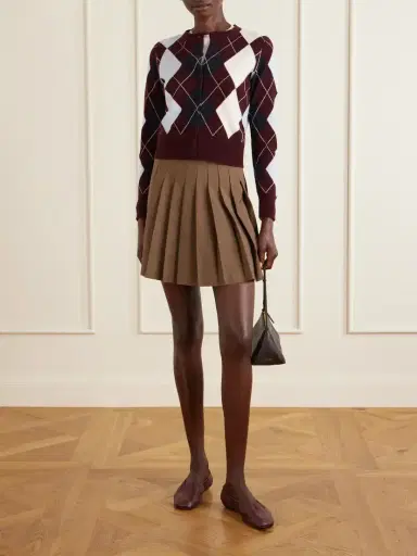 Arch4 Claridges Argyle Cashmere Cardigan | Thumbnail 2