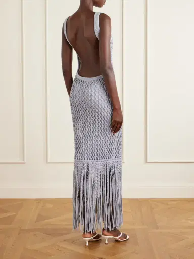 Diotima Gala Bead-embellished Crocheted Maxi Dress | Thumbnail 3 Diotima Gala Bead-embellished Crocheted Maxi Dress | Thumbnail 3