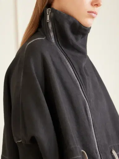 Rick Owens Mountain Sail Drawstring Cotton-jersey Jacket | Thumbnail 6 Rick Owens Mountain Sail Drawstring Cotton-jersey Jacket | Thumbnail 6