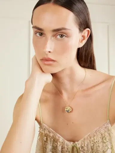 L’Atelier Nawbar Eternal Sunrise 18-karat Gold And Abalone Necklace | Thumbnail 2