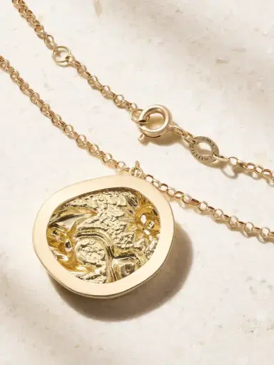 L’Atelier Nawbar Eternal Sunrise 18-karat Gold And Abalone Necklace | Thumbnail 3