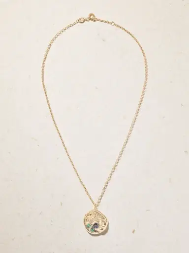 L’Atelier Nawbar Eternal Sunrise 18-karat Gold And Abalone Necklace | Thumbnail 4