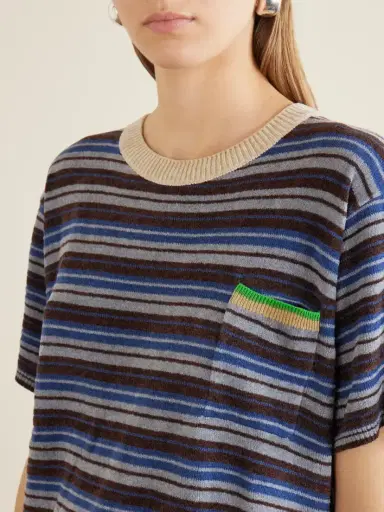 Maison Margiela Striped Knitted T-shirt | Thumbnail 5