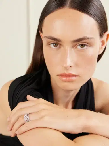 De Beers London Lotus By De Beers 18-karat White Gold Diamond Ring | Thumbnail 2