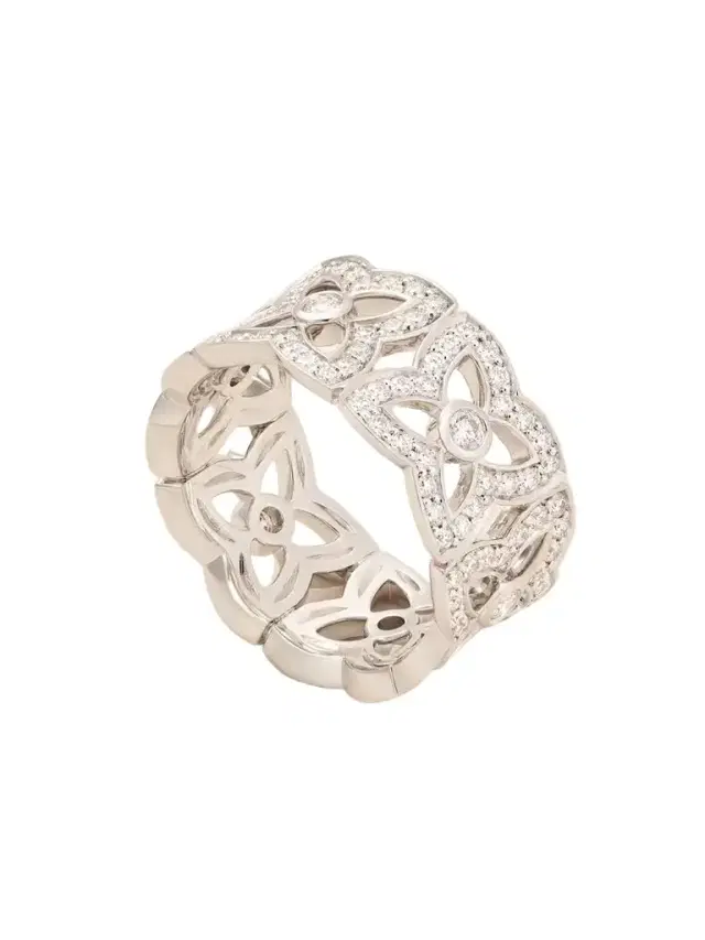 De Beers London Lotus By De Beers 18-karat White Gold Diamond Ring