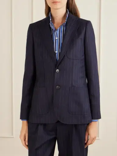 Polo Ralph Lauren Pinstriped Wool Blazer | Thumbnail 3