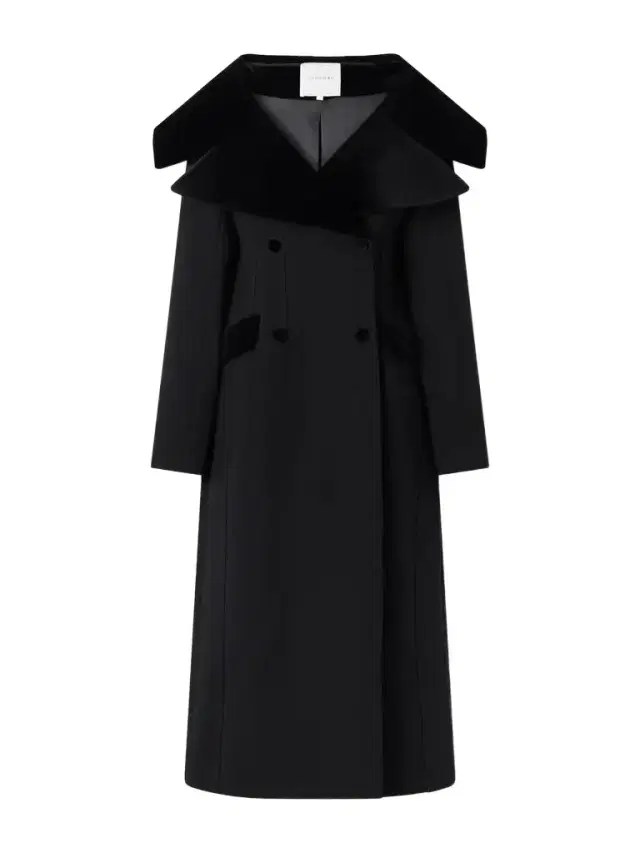 LIBEROWE Hourglass Double-breasted Wool Velour-trimmed Coat