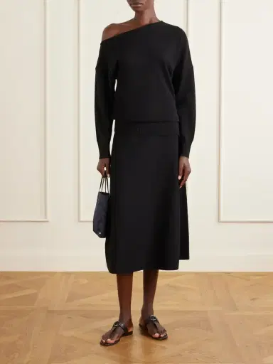 Arch4 Wiki Off-the-shoulder Cashmere Sweater | Thumbnail 2
