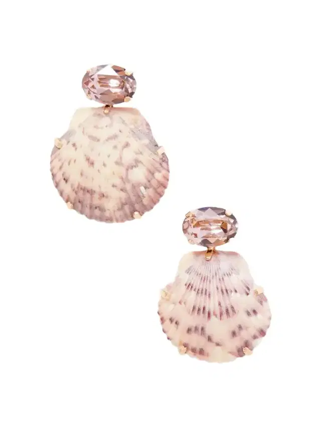 Jennifer Behr Kauai Seashell-embellished Gold-tone Earrings