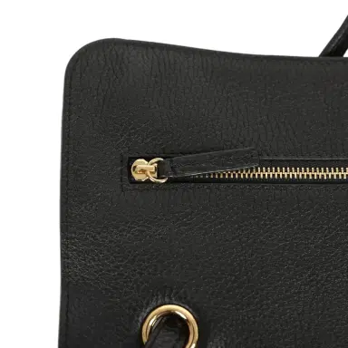 Chanel Chanel Maxi "Souplissimo" Small Flap Bag Black Grained Calfskin Gold Hardware | Thumbnail 8