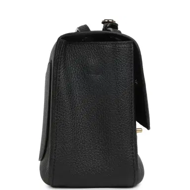 Chanel Chanel Maxi "Souplissimo" Small Flap Bag Black Grained Calfskin Gold Hardware | Thumbnail 4