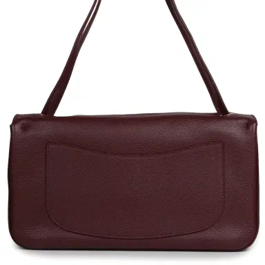 Chanel Chanel Maxi "Souplissimo" Small Flap Bag Burgundy Grained Calfskin Gold Hardware | Thumbnail 4
