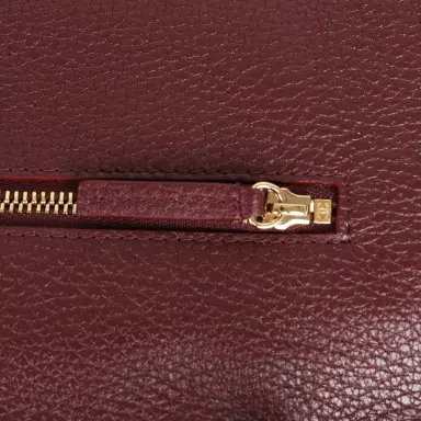 Chanel Chanel Maxi "Souplissimo" Small Flap Bag Burgundy Grained Calfskin Gold Hardware | Thumbnail 8