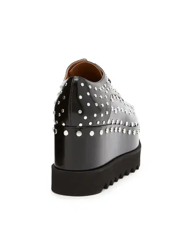 Stella McCartney Women's Elyse 75MM Studded Platform Derbys - Black - Size 11 | Thumbnail 3 Stella McCartney Women's Elyse 75MM Studded Platform Derbys - Black - Size 11 | Thumbnail 3