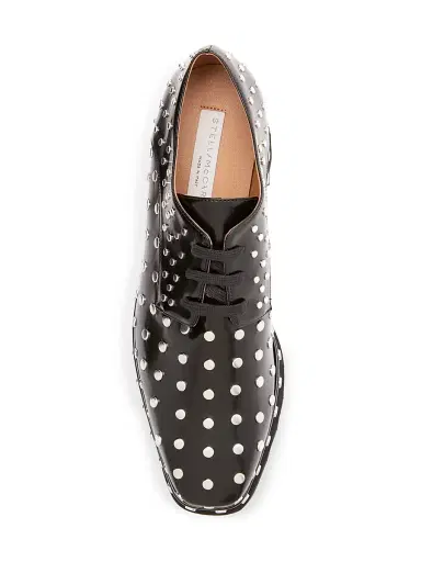 Stella McCartney Women's Elyse 75MM Studded Platform Derbys - Black - Size 11 | Thumbnail 4 Stella McCartney Women's Elyse 75MM Studded Platform Derbys - Black - Size 11 | Thumbnail 4