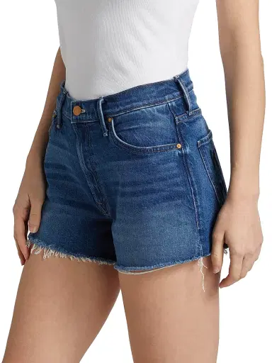 Mother Women's The Dodger Fray Jean Shorts - Bunny Hop | Thumbnail 4 Mother Women's The Dodger Fray Jean Shorts - Bunny Hop | Thumbnail 4