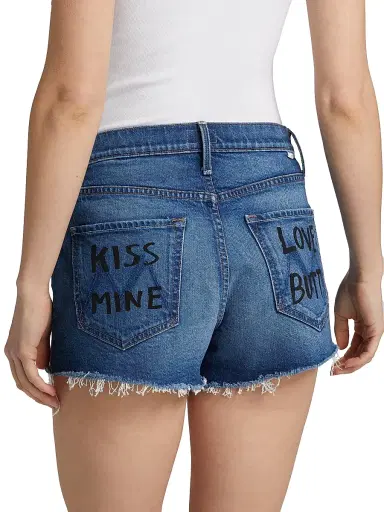 Mother Women's The Dodger Fray Jean Shorts - Bunny Hop | Thumbnail 5 Mother Women's The Dodger Fray Jean Shorts - Bunny Hop | Thumbnail 5