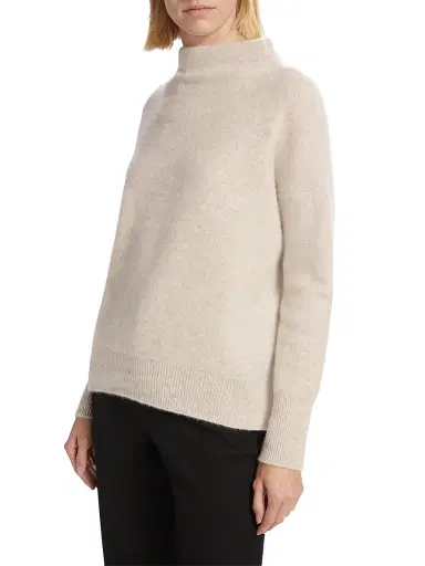 Vince Women's Funnelneck Cashmere Sweater | Thumbnail 4