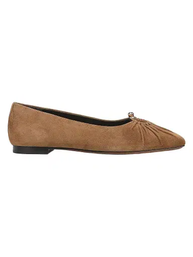 Vince Women's Dulcy Suede Ballet Flats - Elmwood - Size 11 | Thumbnail 1