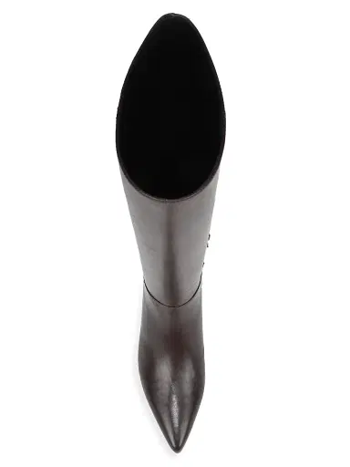 Vince Women's Adan 40MM Leather Knee-High Boots - Ganache - Size 9.5 | Thumbnail 4