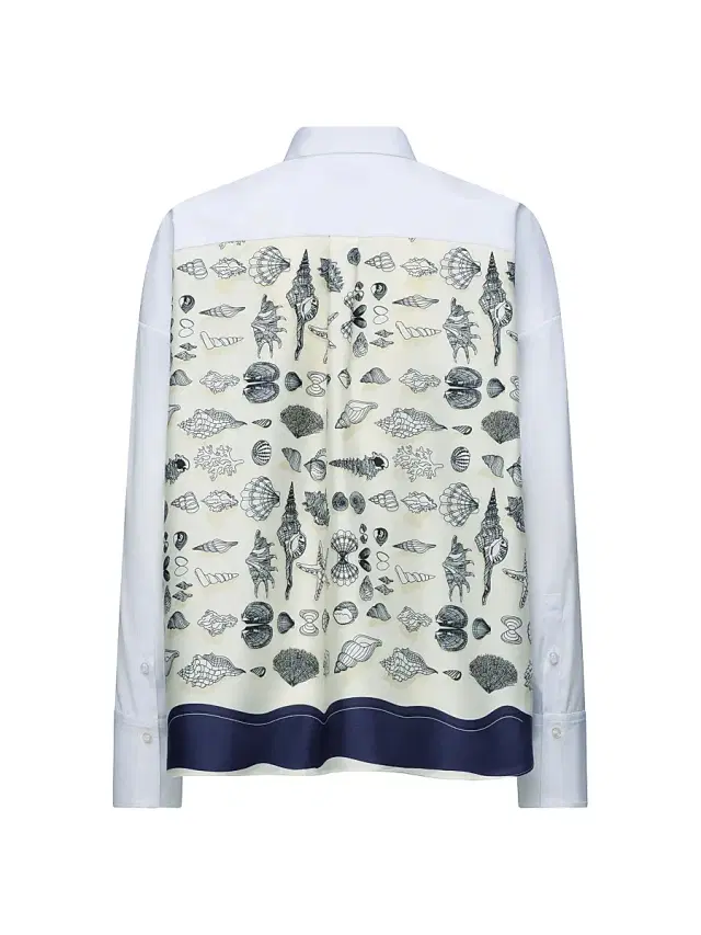 Callas Milano Women's Sirene Scarf Back Shirt - White
