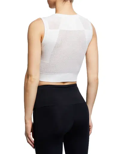 Blanc Noir Women's Infinity Active Crop Top - White | Thumbnail 2 Blanc Noir Women's Infinity Active Crop Top - White | Thumbnail 2