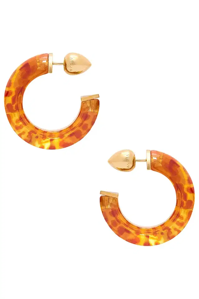 ALAÏA Edge Hoop Earrings