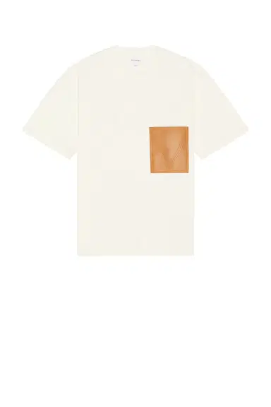 Bottega Veneta Two Ply Cotton Tee Shirt Leather Pocket | Thumbnail 4