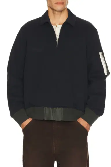Sacai Sponge Sweat Polo Shirt | Thumbnail 1
