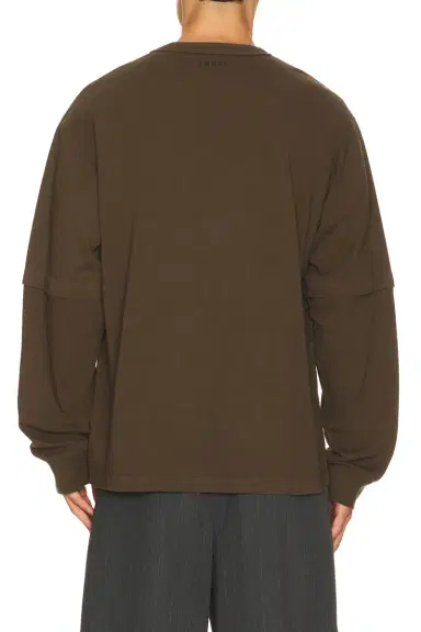 Sacai Cotton Jersey Long Sleeve T-Shirt | Thumbnail 2