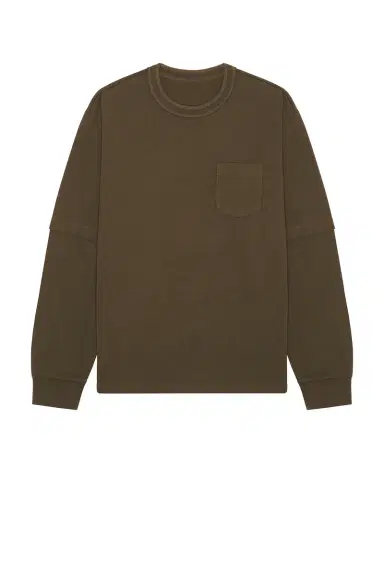 Sacai Cotton Jersey Long Sleeve T-Shirt | Thumbnail 4