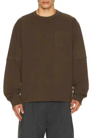 Sacai Cotton Jersey Long Sleeve T-Shirt | Thumbnail 1