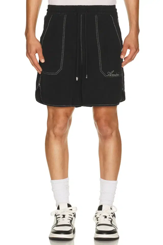 Amiri Script Linen Short