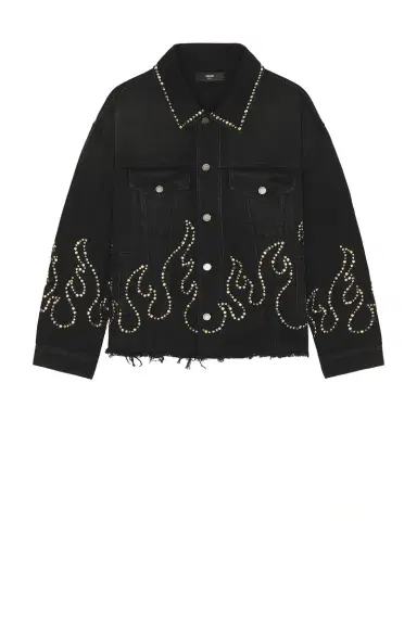 Amiri Studs Flames Trucker Jacket | Thumbnail 4 Amiri Studs Flames Trucker Jacket | Thumbnail 4