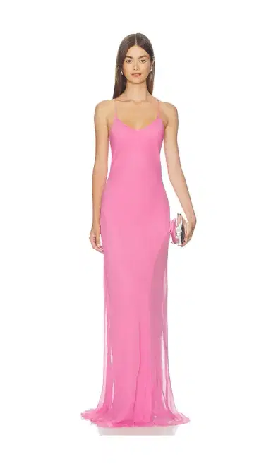 The Sei Cami Gown With Slit And Cape | Thumbnail 2