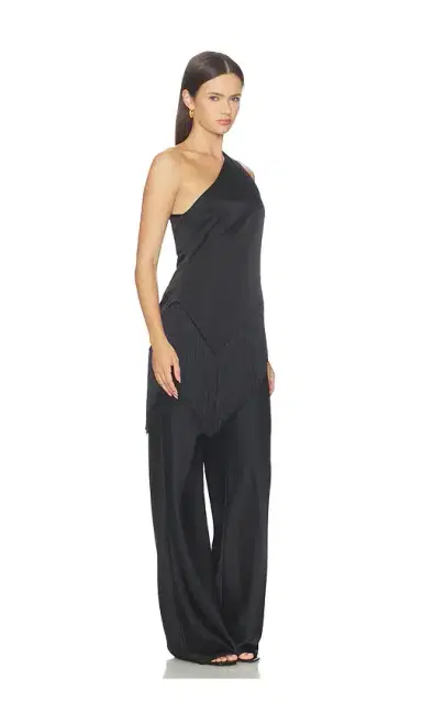 Lovers and Friends Olivia Satin Fringe Top | Thumbnail 2
