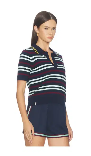 The Upside Archie Collared Knit Polo Top | Thumbnail 2