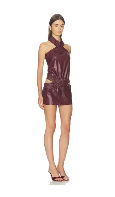 NIIHAI Leather Twist Dress | Thumbnail 2