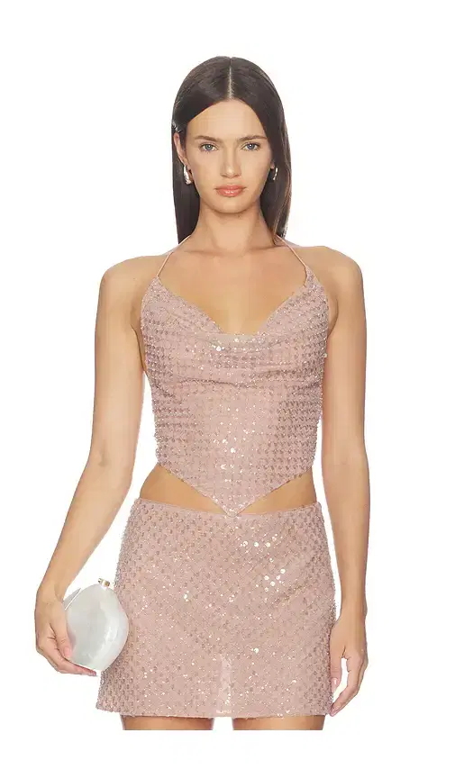 retrofete Bethely Sequin Top