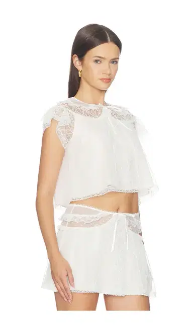 For Love & Lemons Zelie Sleep Top | Thumbnail 2