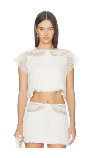 For Love & Lemons Zelie Sleep Top | Thumbnail 1