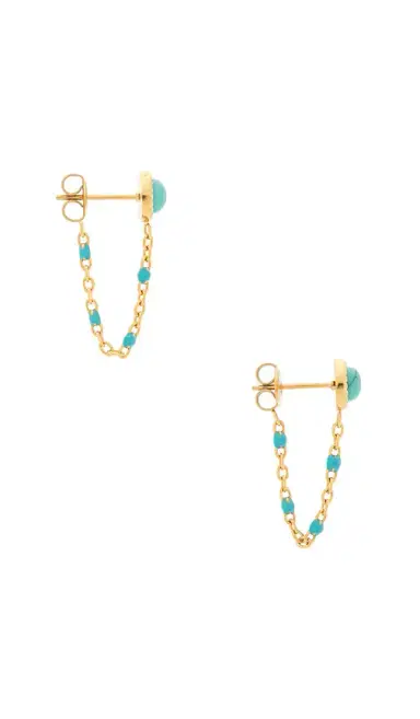 petit moments Turquoise Drop Earring | Thumbnail 2