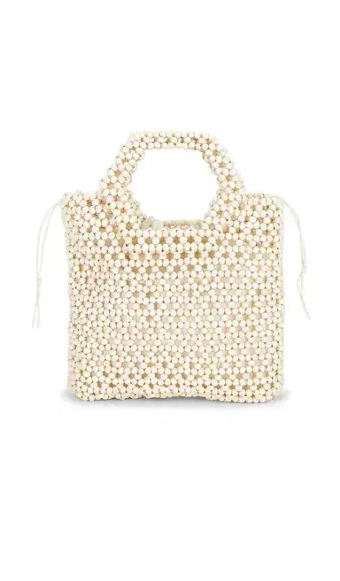 8 Other Reasons Beaded Wooden Tote Top Handle Bag | Thumbnail 2 8 Other Reasons Beaded Wooden Tote Top Handle Bag | Thumbnail 2