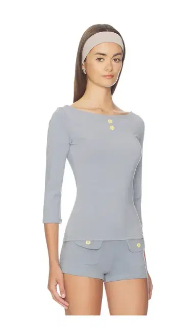 Oddli 3/4 Boat Neck Top | Thumbnail 2 Oddli 3/4 Boat Neck Top | Thumbnail 2