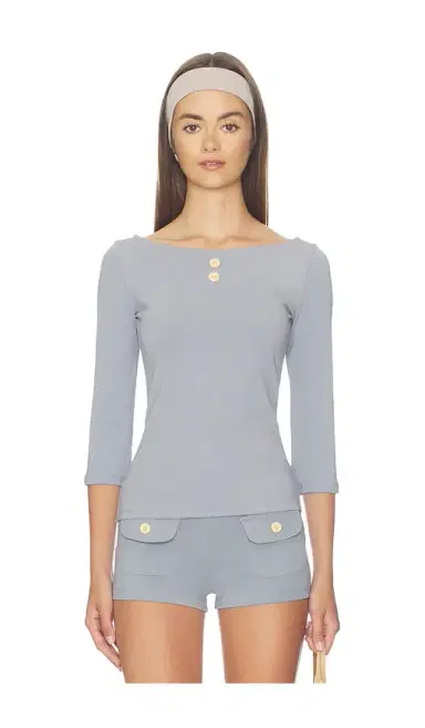 Oddli 3/4 Boat Neck Top | Thumbnail 1 Oddli 3/4 Boat Neck Top | Thumbnail 1