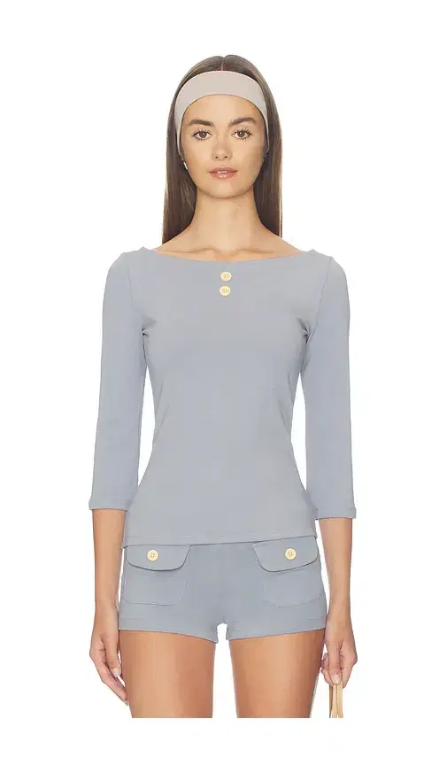 Oddli 3/4 Boat Neck Top