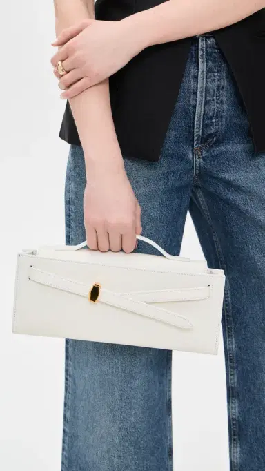 Veronica Beard Dash Clutch Off White | Thumbnail 4 Veronica Beard Dash Clutch Off White | Thumbnail 4