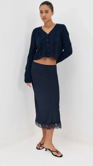 Sablyn Jolie Cashmere Cropped Cardigan Midnight | Thumbnail 5 Sablyn Jolie Cashmere Cropped Cardigan Midnight | Thumbnail 5